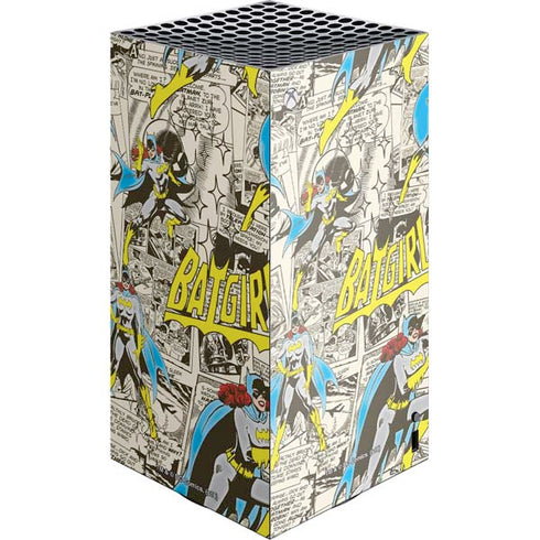 DC Comics Batman Batgirl Vintage Action pose pattern XBox Series X Digital Edition Console Skin